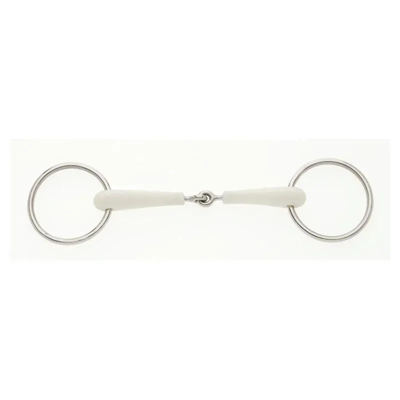 Lorina Flexi Loose Ring Jointed Snaffle in White