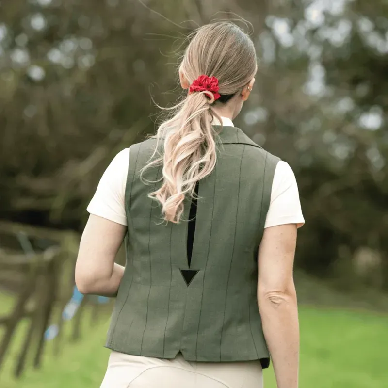 Equetech Bellingham Deluxe Show Waistcoat in Bellingham Green-2