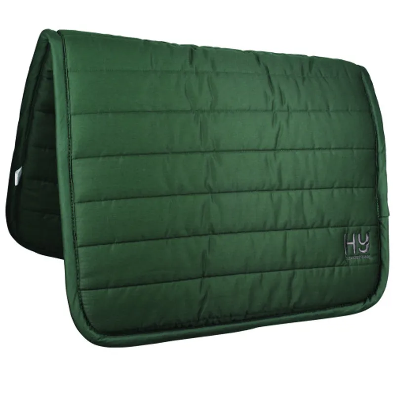 Hy Equestrian Reversible Comfort Pad - - Bottle Green one size