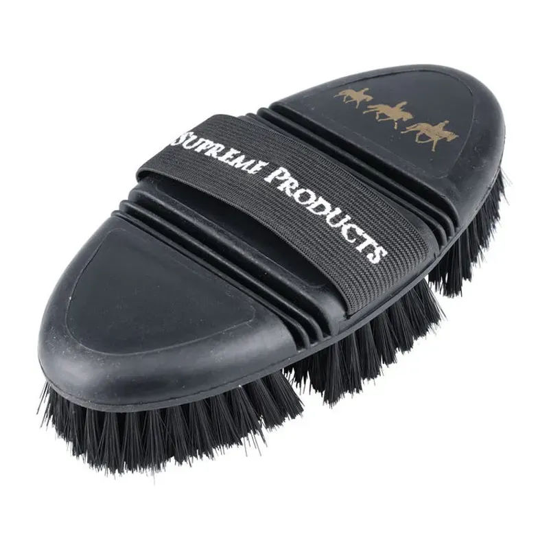 Supreme Products 18.5 X 9.5cm Pro Groom Bend Body Brush in Black/Gold