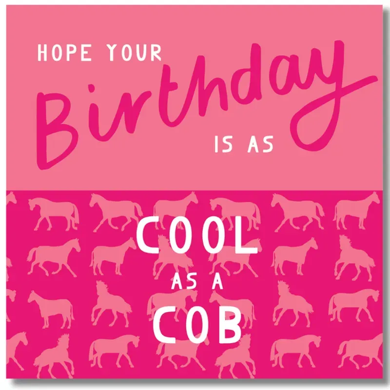 Gubblecote Beautiful Greetings Card in Cool as a Cob