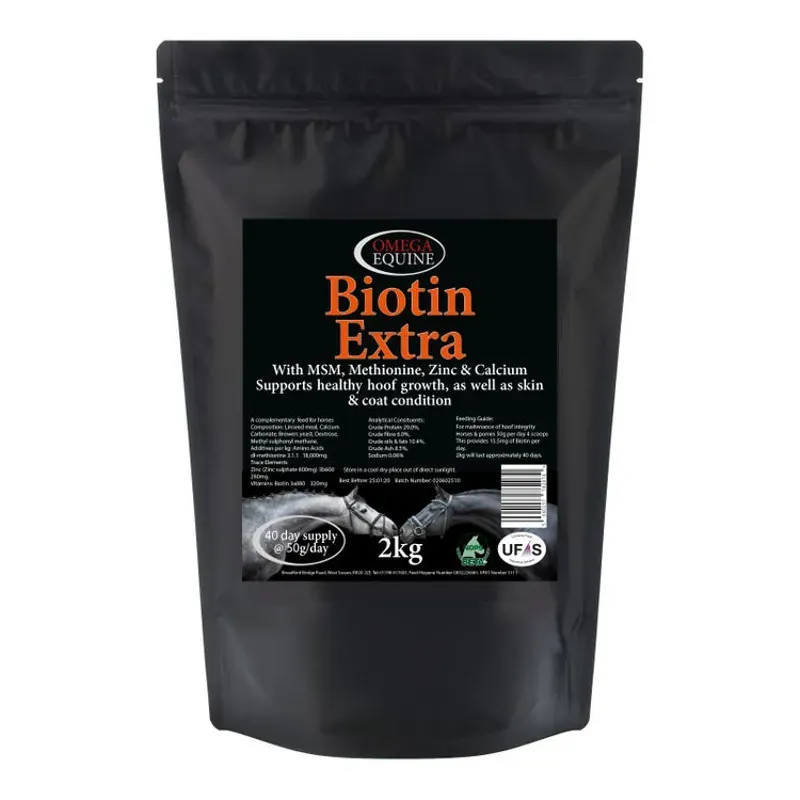 Omega Equine Biotin in Black