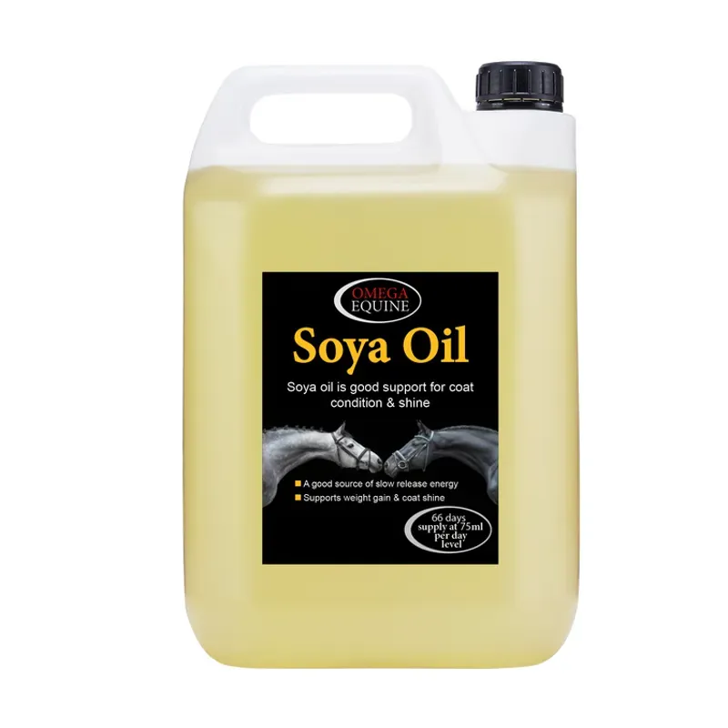 Omega Equine Soya Oil in Yellow