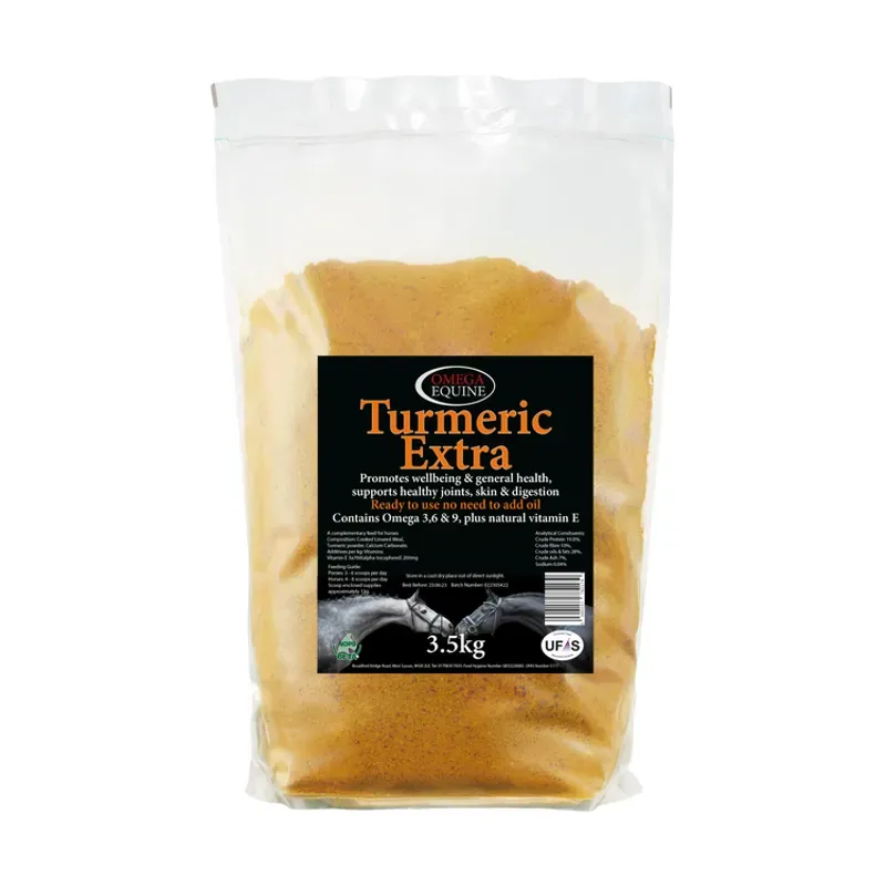 Omega Equine 3.5kg Turmeric in Yellow
