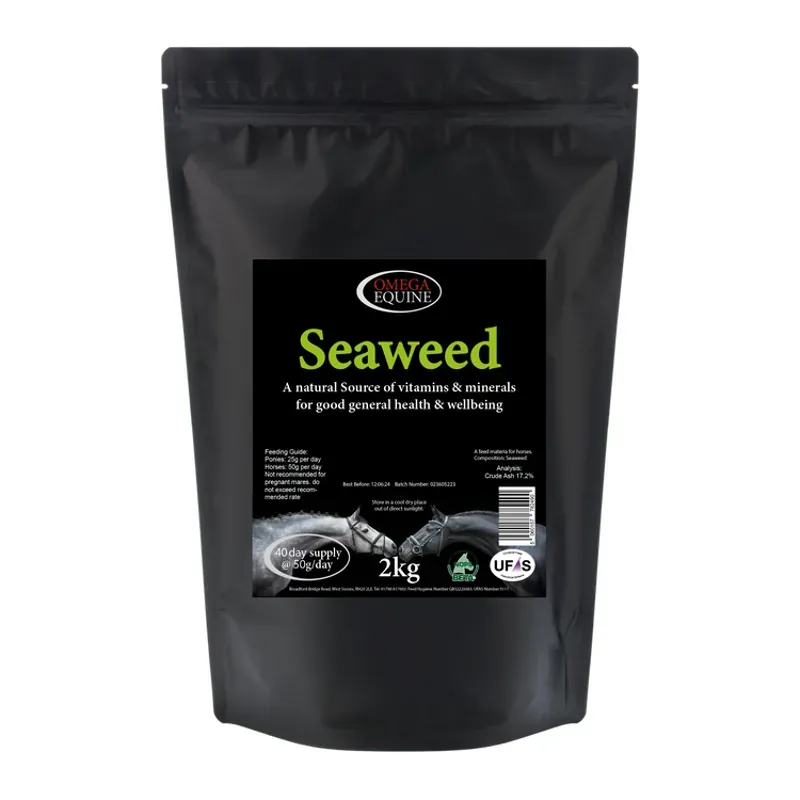 Omega Equine 2kg Seaweed in Black