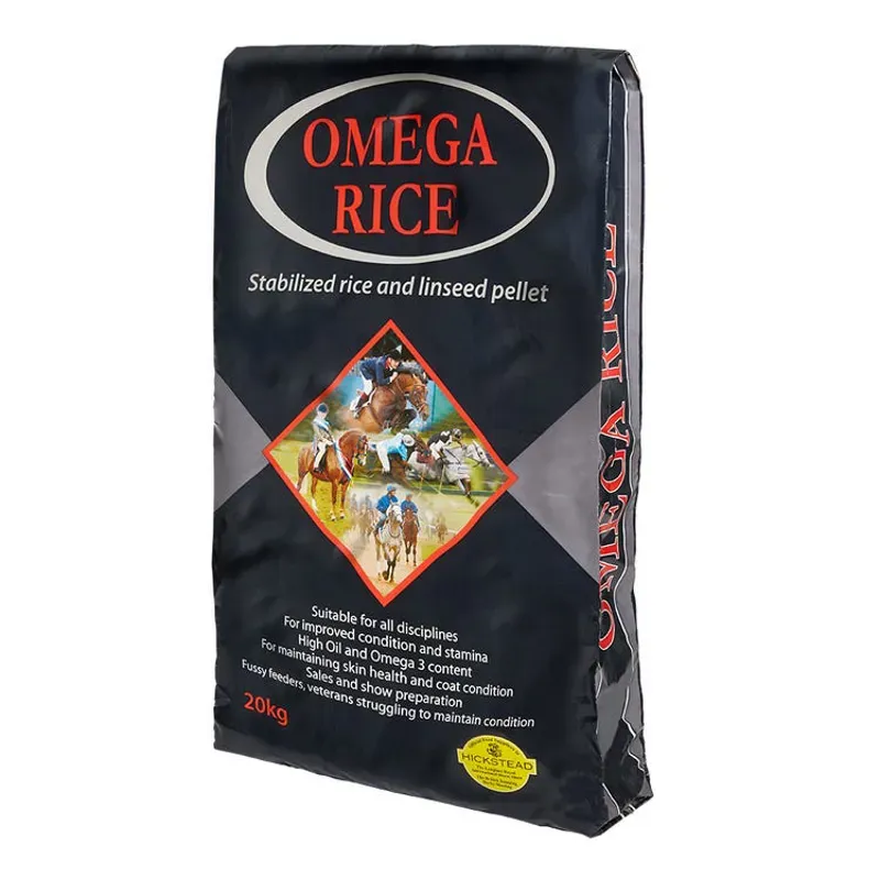 Omega Equine 20kg Rice in Black