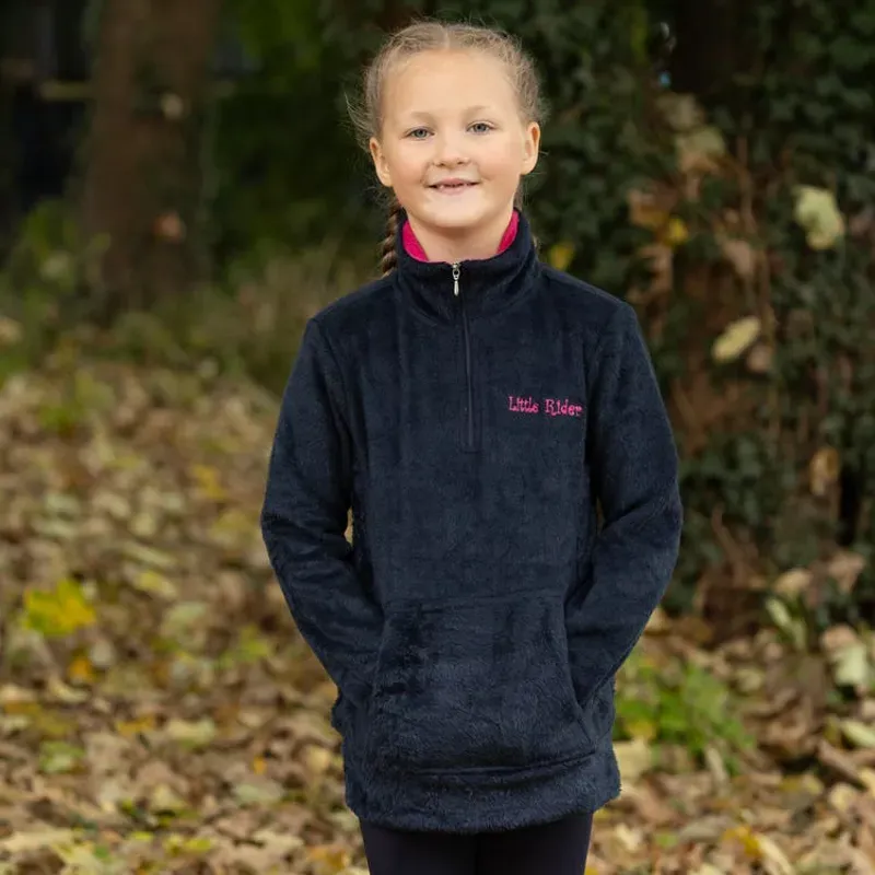 Little Rider Nina Soft Fleece in Navy/Pink
