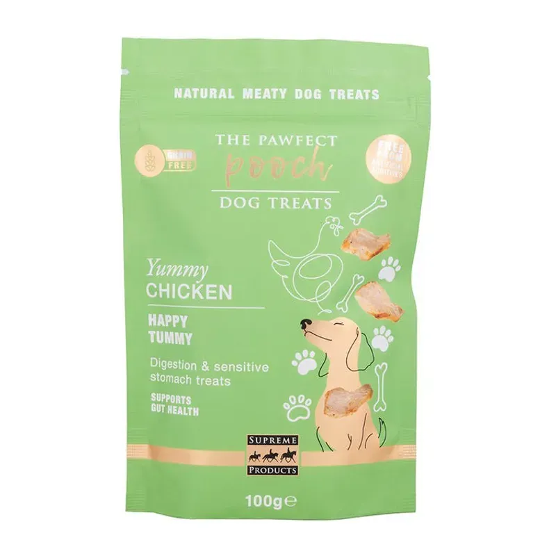 Supreme Products 100g Pawfect Pooch Happy Tummy Digestive Treats in Green
