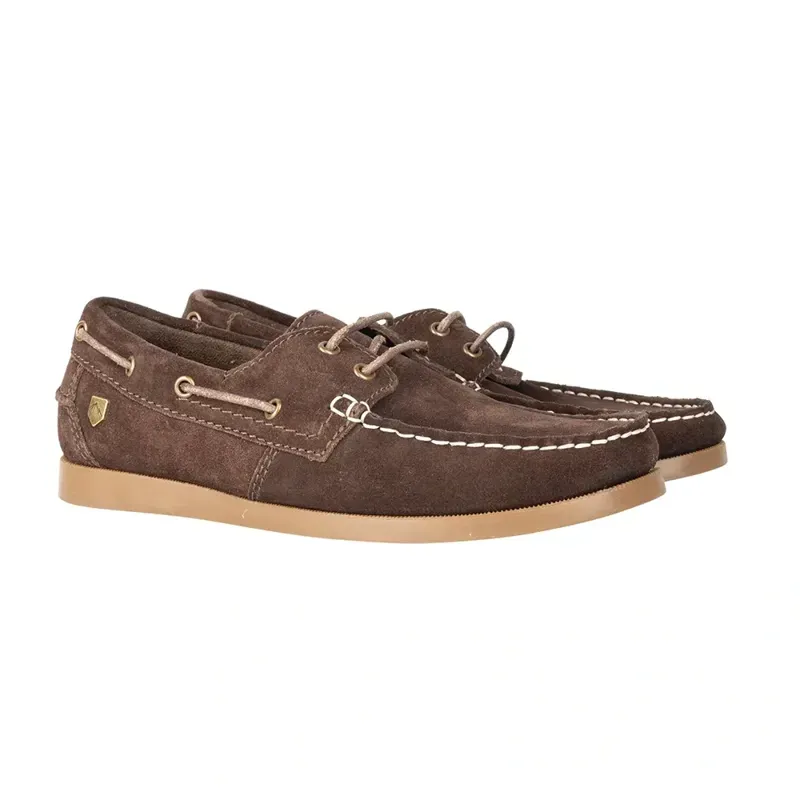 Hy Equestrian Savona Deck Shoes in Brown