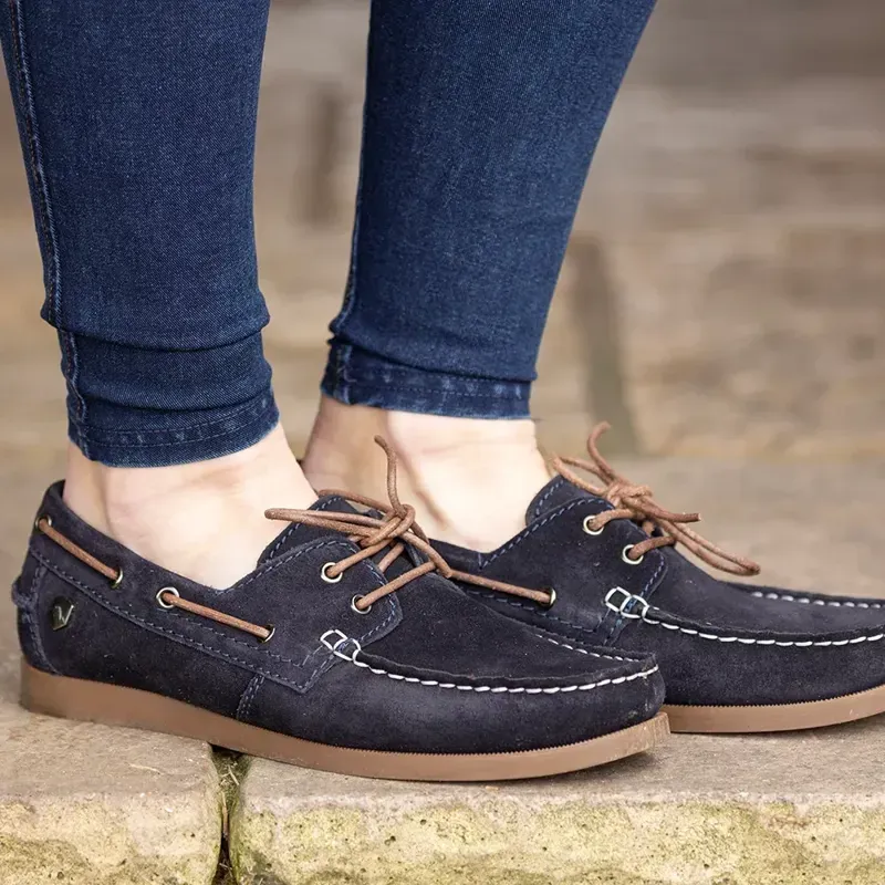 Hy Equestrian Savona Deck Shoes in Navy-3