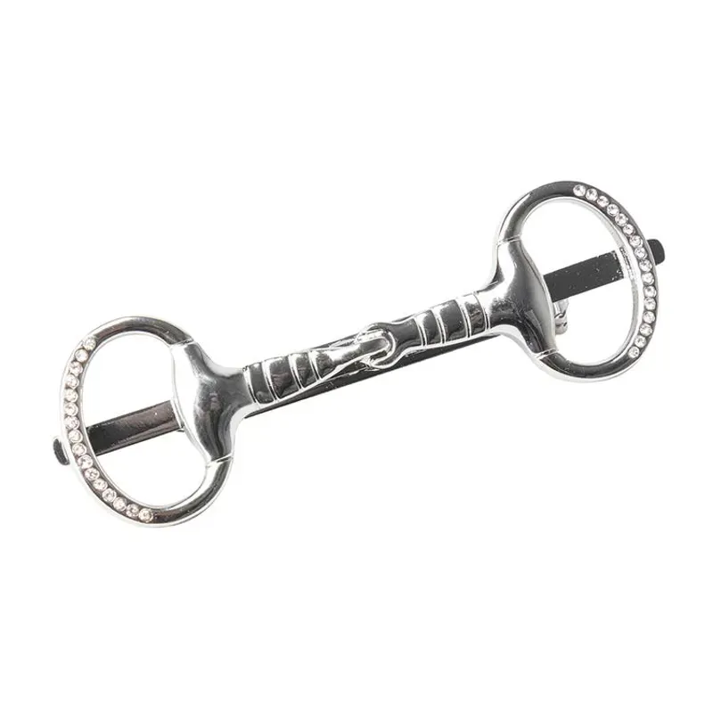 Supreme Products Glitz and Glam Horse Bit Tie Pin in Silver