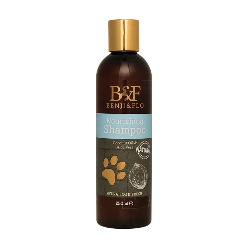 Benji and Flo 250ml Nourishing Shampoo in Blue