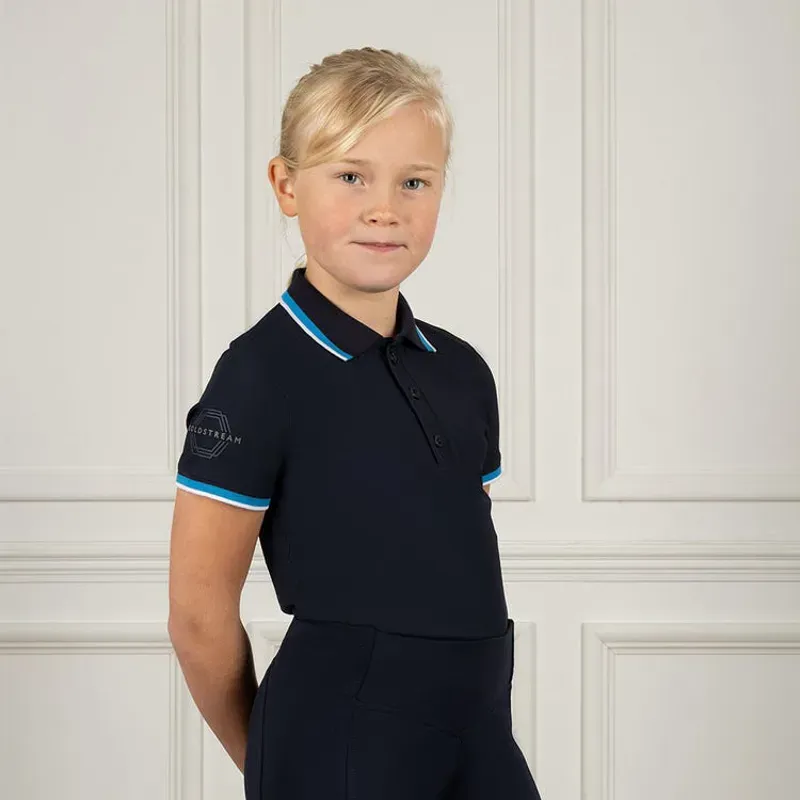 Coldstream Childs Next Generation Darnick Polo Shirt in Navy