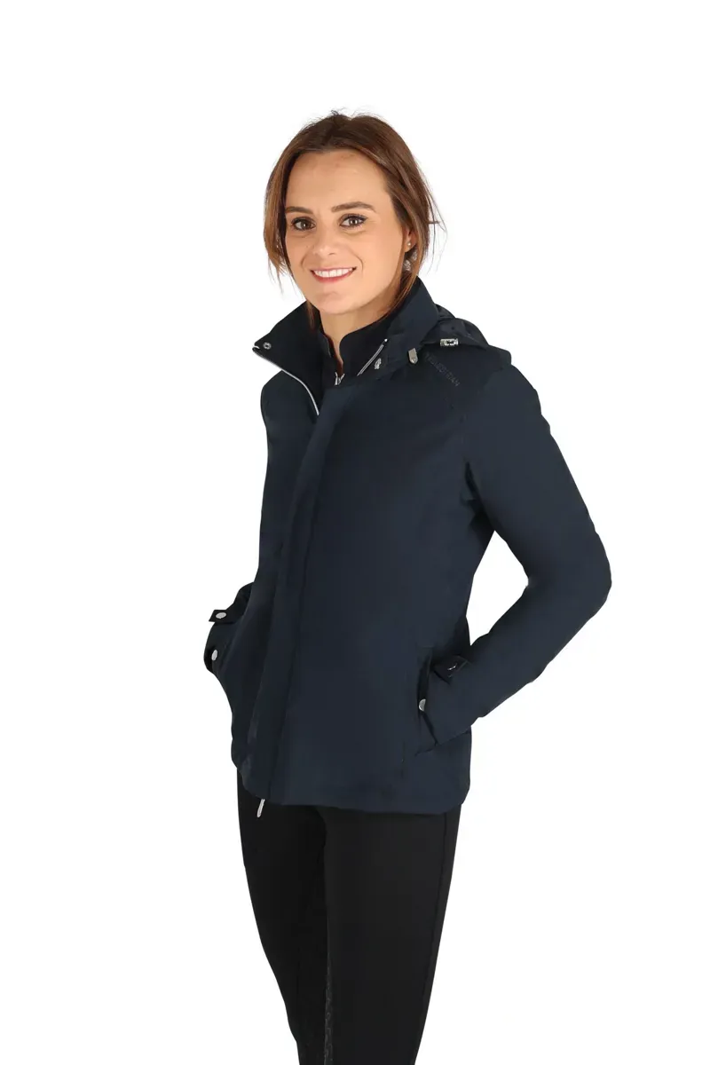 Hy Equestrian Elevate Lightweight Waterproof Jacket in Navy-1