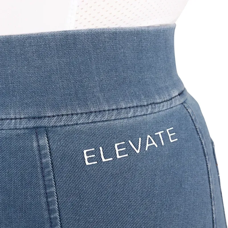 Hy Equestrian Elevate Chambray Denim Tights in Blue-4