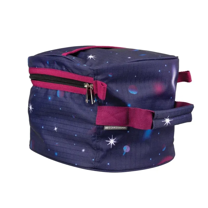 Hy Equestrian Out Of This World Hat Bag in Navy/Magenta-1