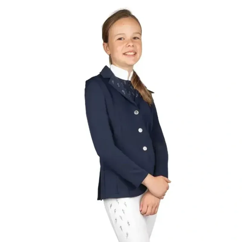 Hy Equestrian Children's Roka Reign Show Jacket in Navy-1