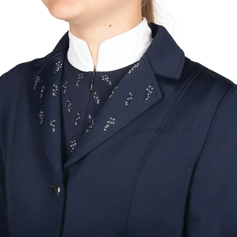 Hy Equestrian Children's Roka Reign Show Jacket in Navy-3