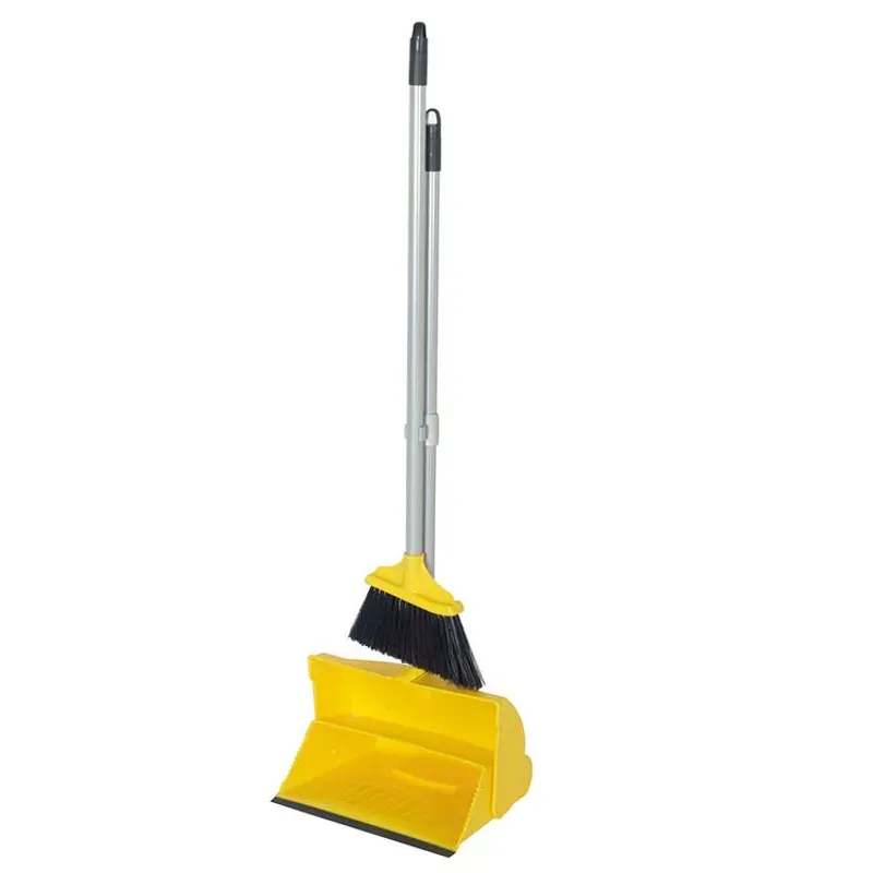 Hill Brush 900 x 250mm Angle Lobby Broom With Lobby Dustpan in Yellow