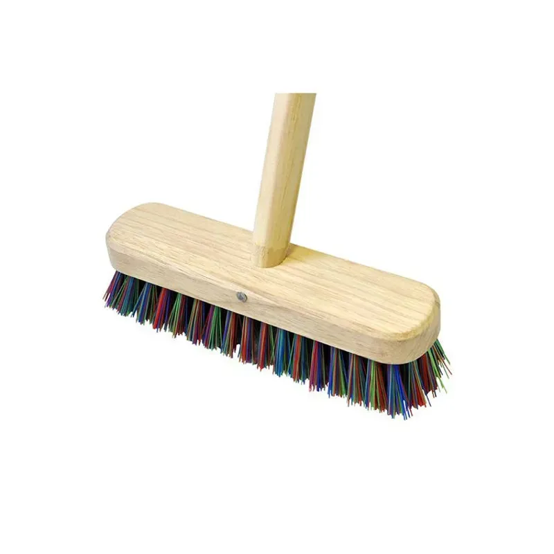 Hill Brush 229mm Deck Scrub With Handle in Brown