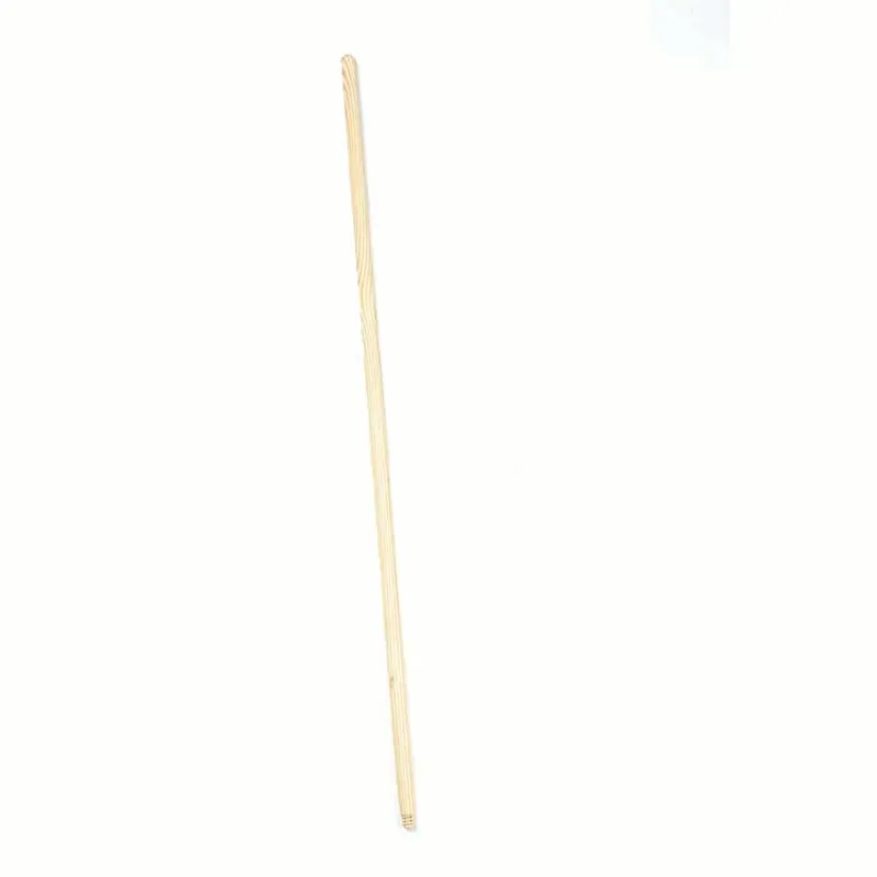 Hill Brush Threaded Wooden Handle in Brown