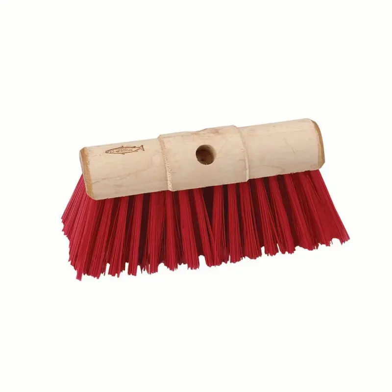 Hill Brush 330mm Industrial Stiff Yard Broom Head in Red