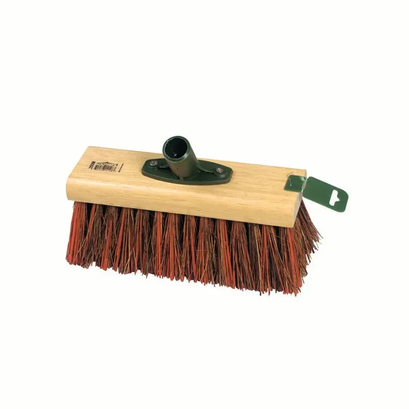 Hill Brush 254mm Trade Stiff Yard Broom Head in Brown