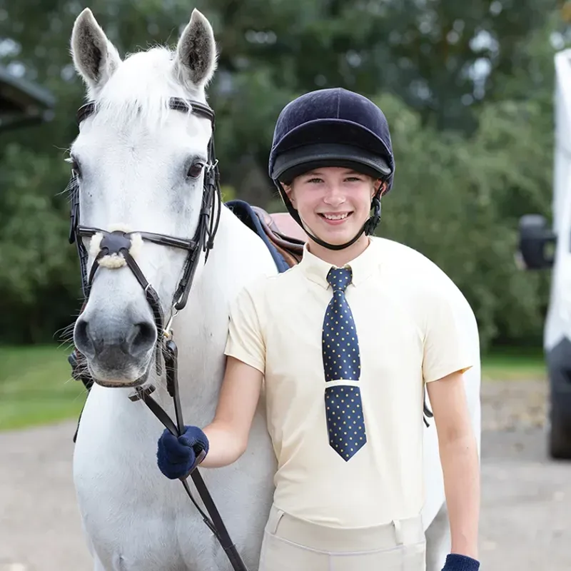 Equetech Junior Parade Show-Time Shirt in Buttermilk-1