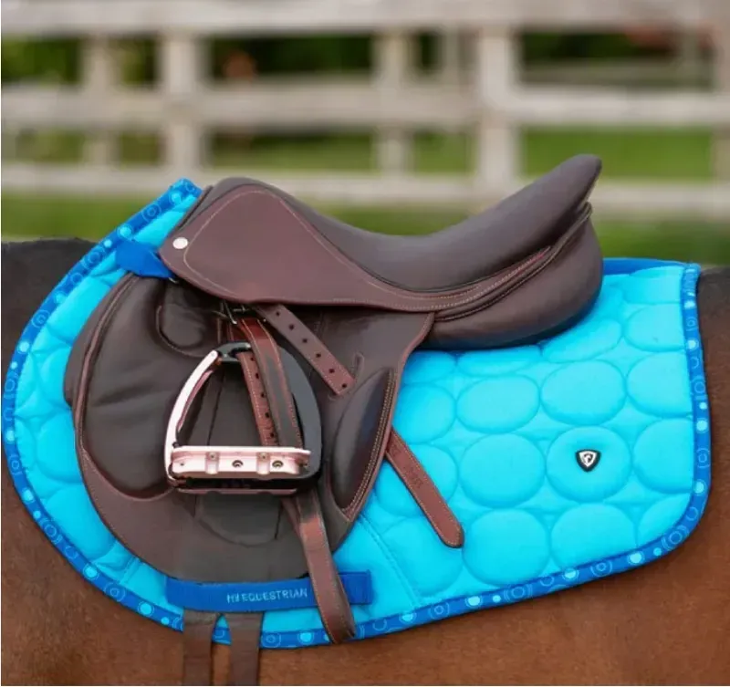 Hy Equestrian DynaMizs Ecliptic Close Contact Saddle Pad in Cobalt/Ocean