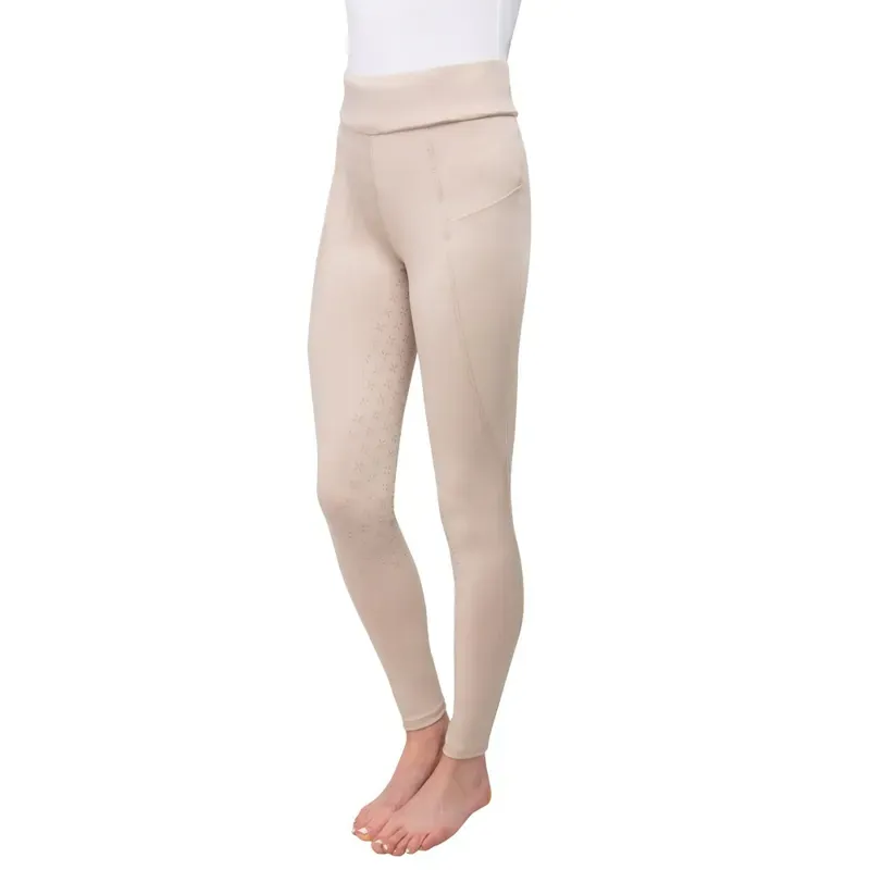 Hy Equestrian Melton Riding Tights in Beige