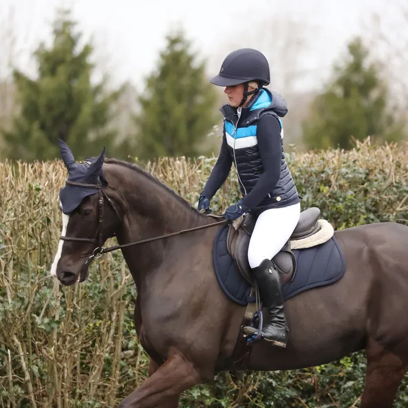 Coldstream Edrom Close Contact Saddle Pad in Navy-2