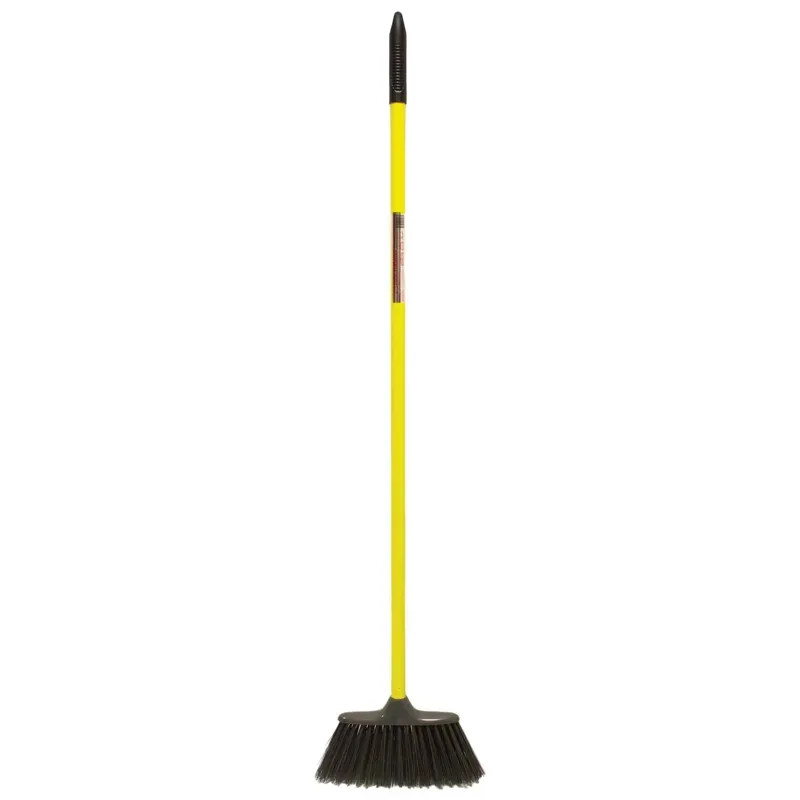 Red Gorilla Poly Yard Broom With Handle in Yellow