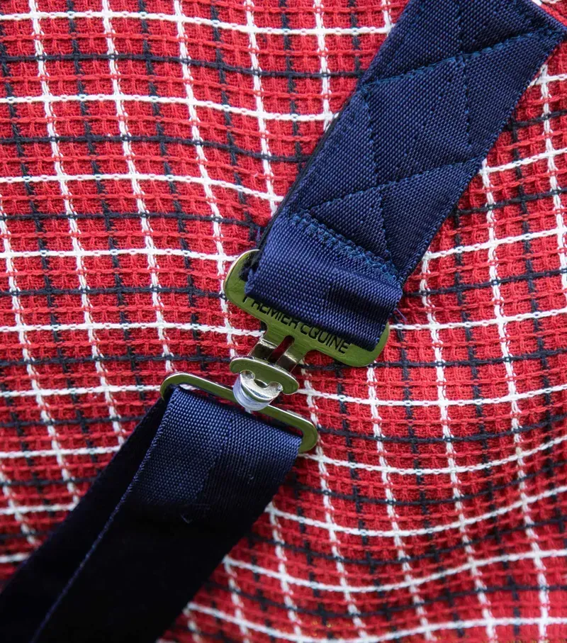 Premier Equine 6'6 3D Waffle Cooler in Red-3