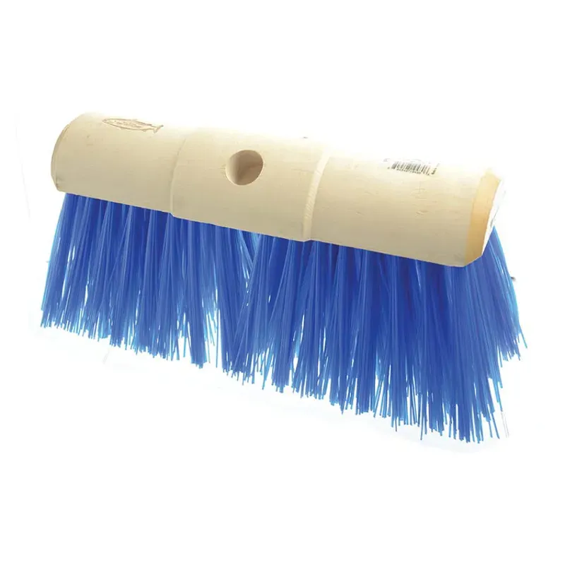 Hill Brush Scavenger Yard Broom Head in Blue