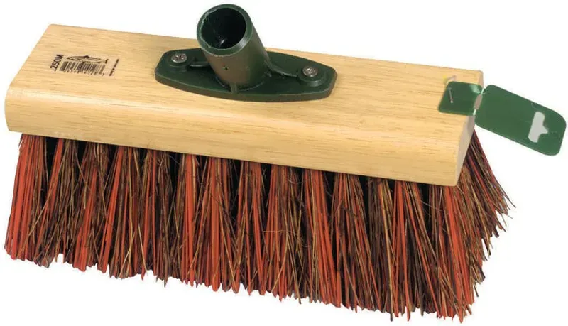 Hill Brush Sherbro Mixture Broom Head in Brown