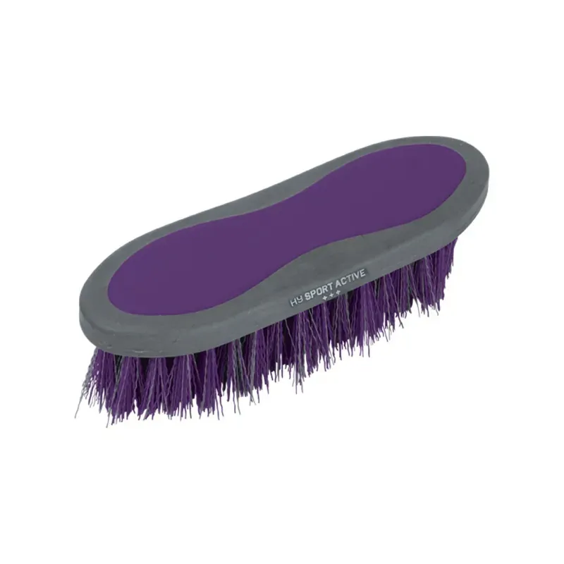 Hy Equestrian 20.5 x 6.2cm Sport Active Dandy Brush in Royal Violet