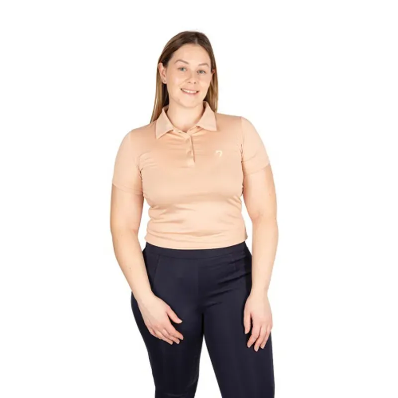 Hy Equestrian Essential Polo Shirt in Maple Sugar