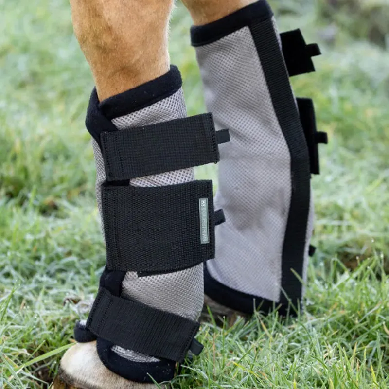 Hy Equestrian Fly Mesh Boot in Grey/Black-1