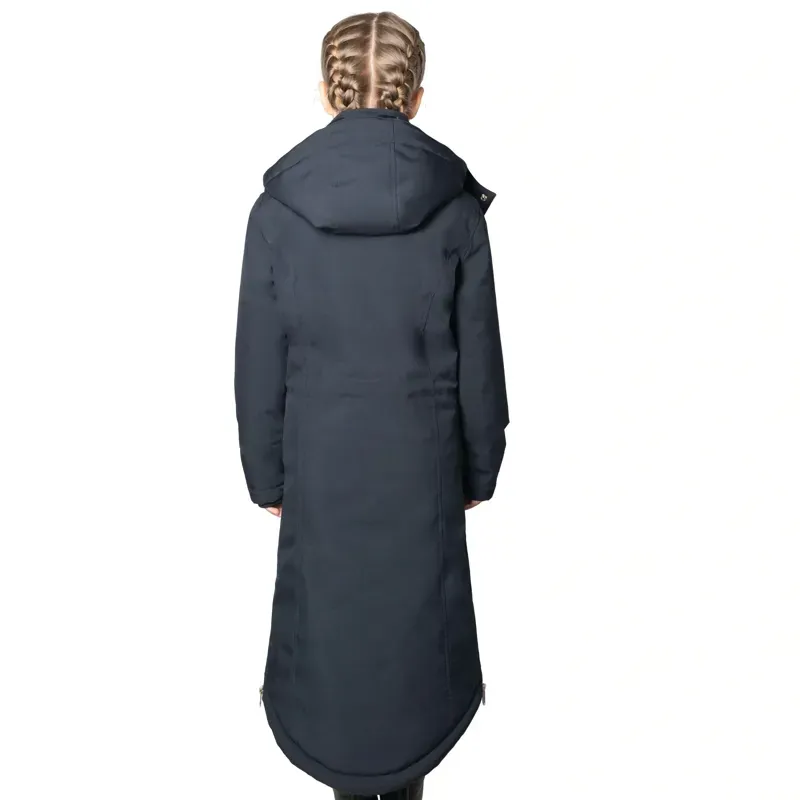 Hy Equestrian Mizs Elevate Guard Waterproof Coat in Navy-2