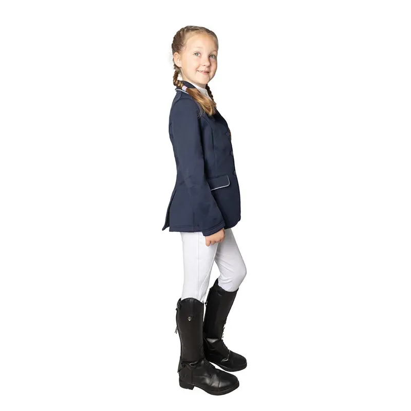 Hy Equestrian Children's Roanne Competition Jacket in Navy-2