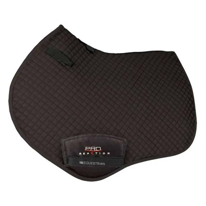 Hy Equestrian ProReaction Pima Close Contact Saddle Pad in Black