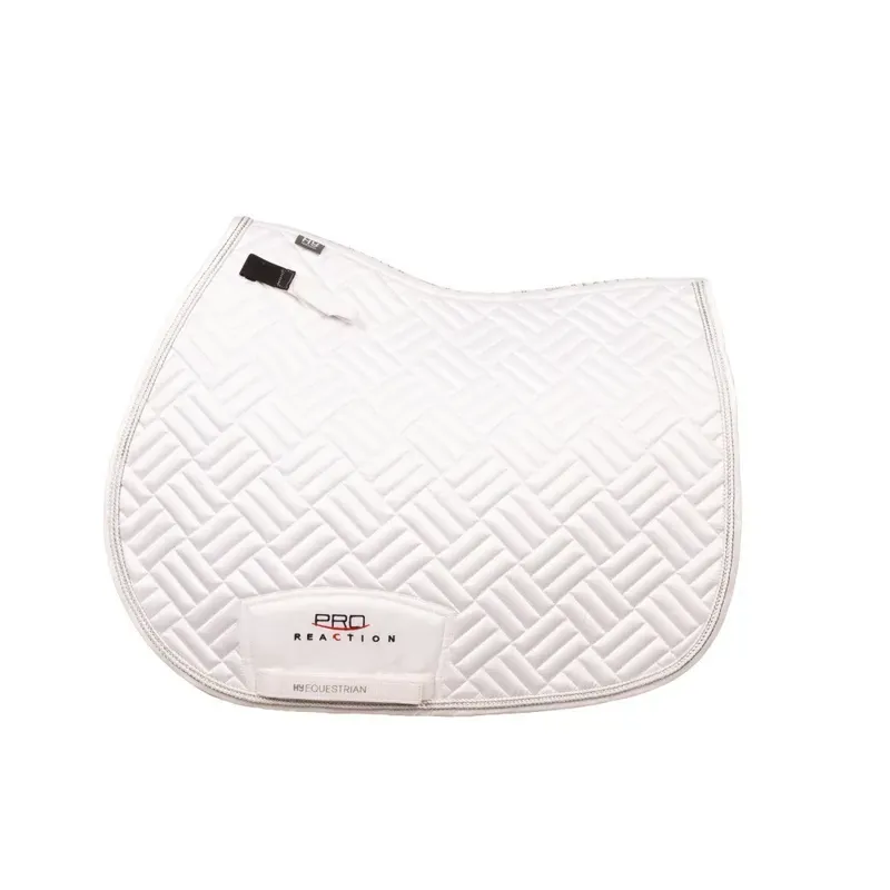 Hy Equestrian ProReaction Recherche GP/Jumping Saddle Pad in White