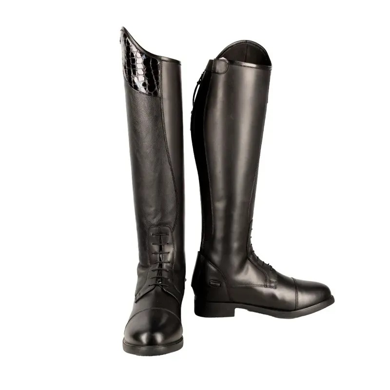 Hy Equestrian Aliano Riding Boots in Black/Blue-2
