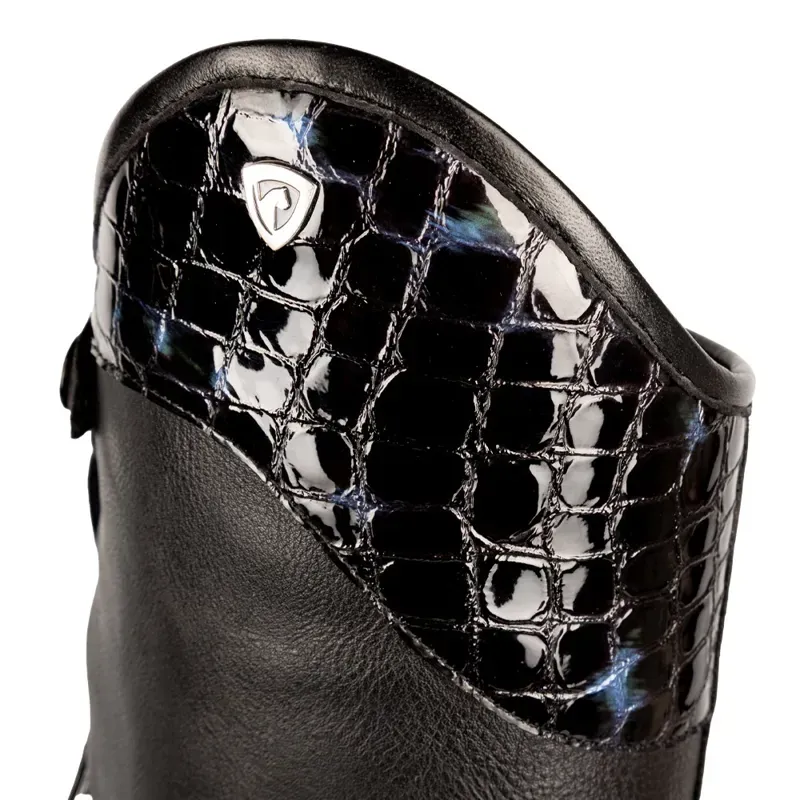 Hy Equestrian Aliano Riding Boots in Black/Blue-4