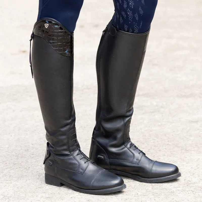 Hy Equestrian Aliano Riding Boots in Black/Blue-5
