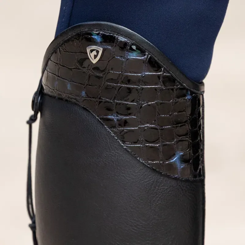 Hy Equestrian Aliano Riding Boots in Black/Blue-6