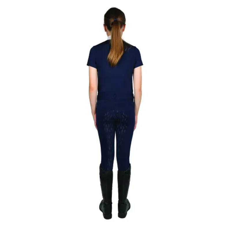 Hy Equestrian Children's Roka Reign Riding Tights in Navy-1