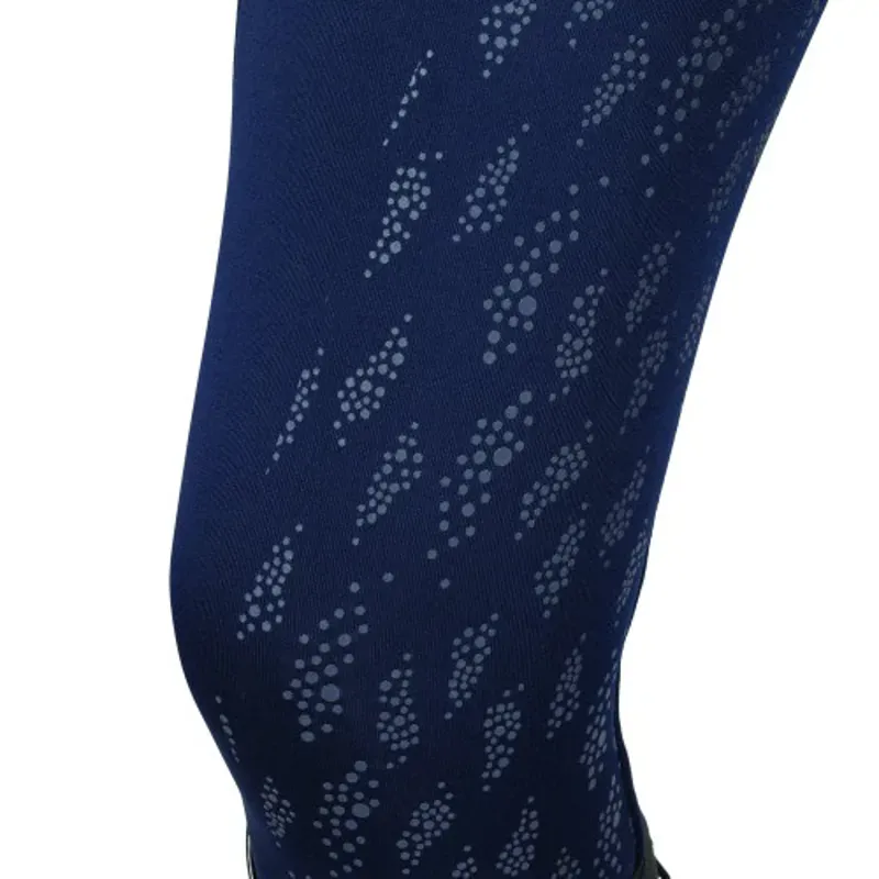 Hy Equestrian Children's Roka Reign Riding Tights in Navy-3