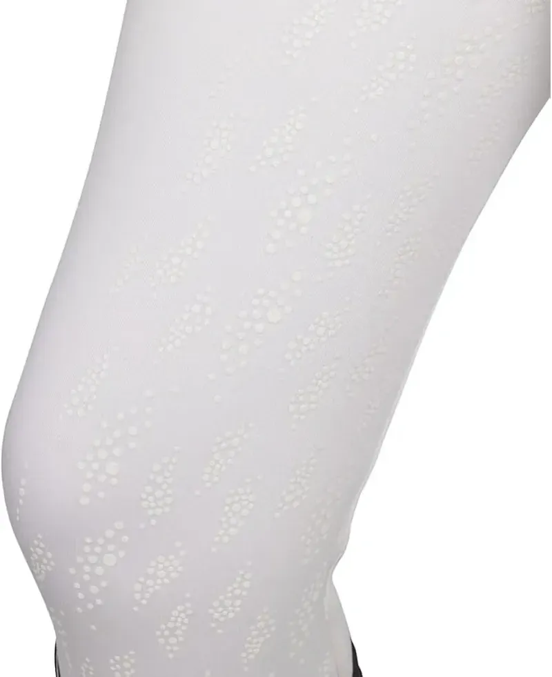 Hy Equestrian Children's Roka Reign Riding Tights in White-4
