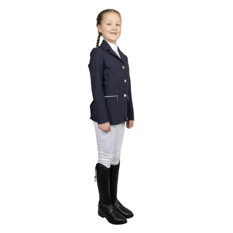 Hy Equestrian Children's Elevate Artemis Show Jacket in Navy-1